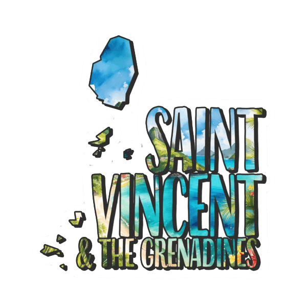 Saint Vincent & The Grenadines front cut Scenes Illustrator